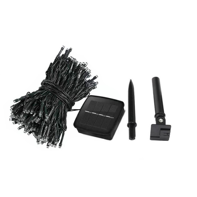 Luces solares de colores con luces intermitentes luces de cadena cielo estrellado al aire libre colorido intermitente luces decorativas habitación patio decoración cambiante de color