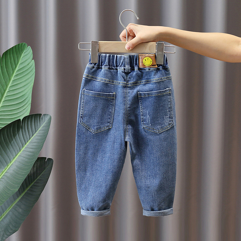 Nuevos estilos de moda de otoño y invierno para niños y niñas con jeans de terciopelo, pantalones casuales de terciopelo, pantalones de bebé, pantalones para niños