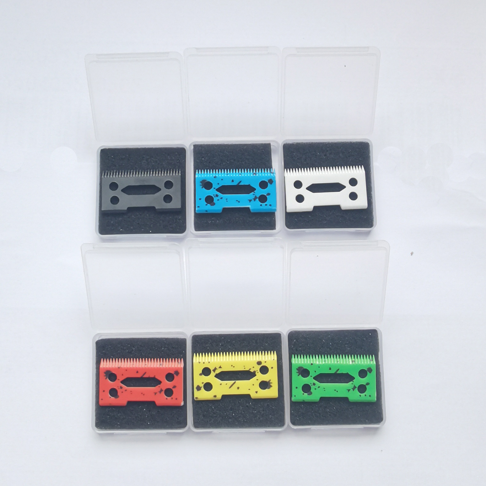 Magia inalámbrico clip 8148 28 dientes tijeras de Peluquero cerámica hoja Comercio exterior alta calidad suministro