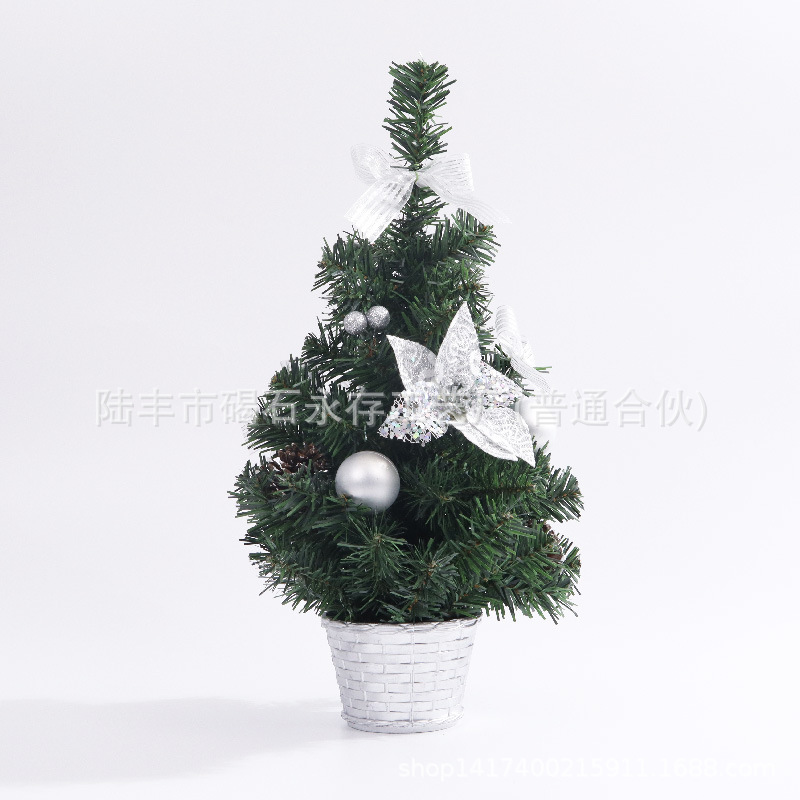 Navidad árbol decoración fábrica directa mini árbol artificial decoraciones familia Navidad regalos 20cm