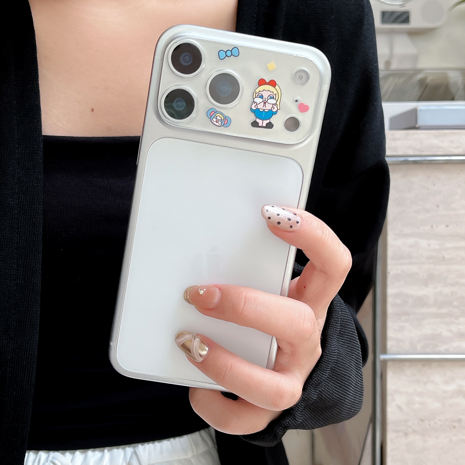 Imd Glitter Powder Cartoon Series Lens Film Is Suitable for Apple Iphone17Promax/17Pro Lens Film