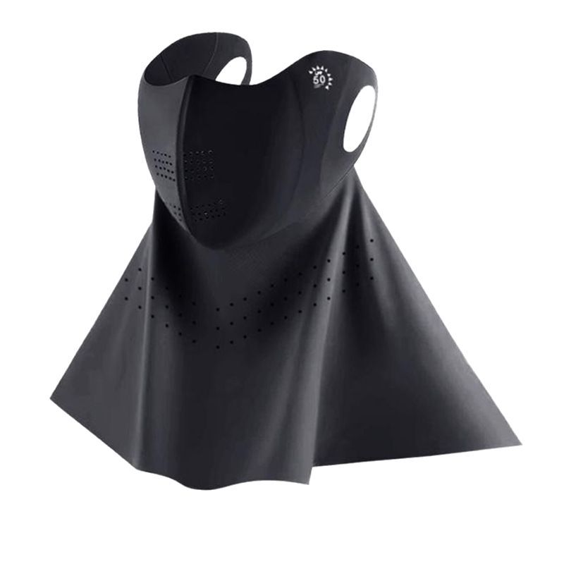 Máscara solar UV para mujeres en verano conduciendo bicicleta respirada cuello cubierta de cuello máscara de hielo