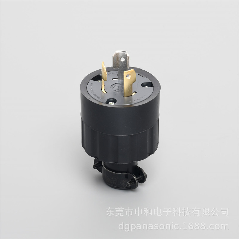 AMERICANDENKI美国电机引挂形工业插头3322R美标公母插座30A250V
