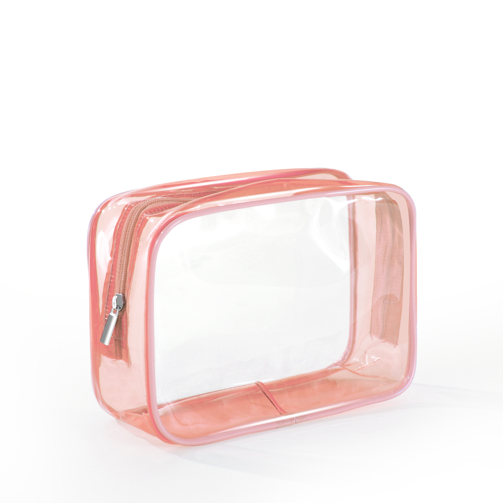 Bolsa de cosméticos de pvc impermeable, bolsa de almacenamiento multifuncional, transparente y ecológica de tres piezas, almacenamiento femenino, lavado y portátil