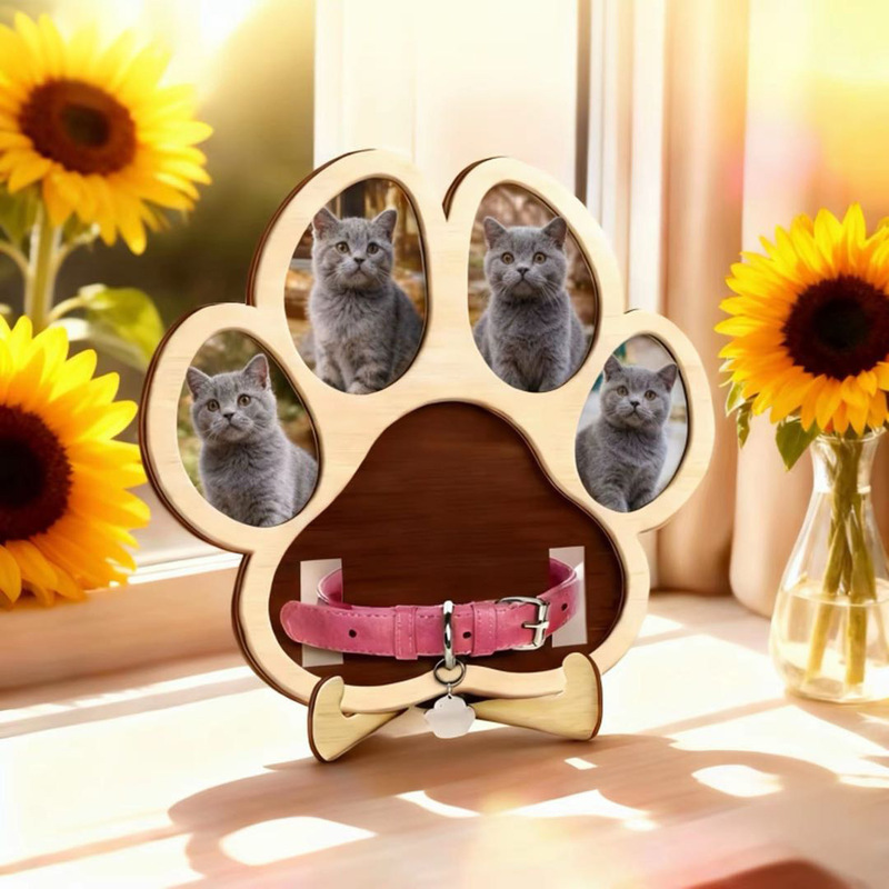 Wooden Desktop Pet Memorial Photo Album Ornament Pet Dog and Cat Photo Frame Ornament Solid Wood Cat Paw Memorial Frame Wooden Desktop Pet Memorial Photo Album Ornament Pet Dog and Cat Photo Frame Ornament Solid Wood Cat Paw Memorial Frame
