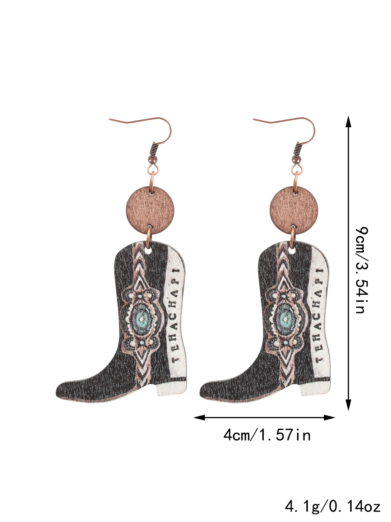 Wood Flower Earrings 9