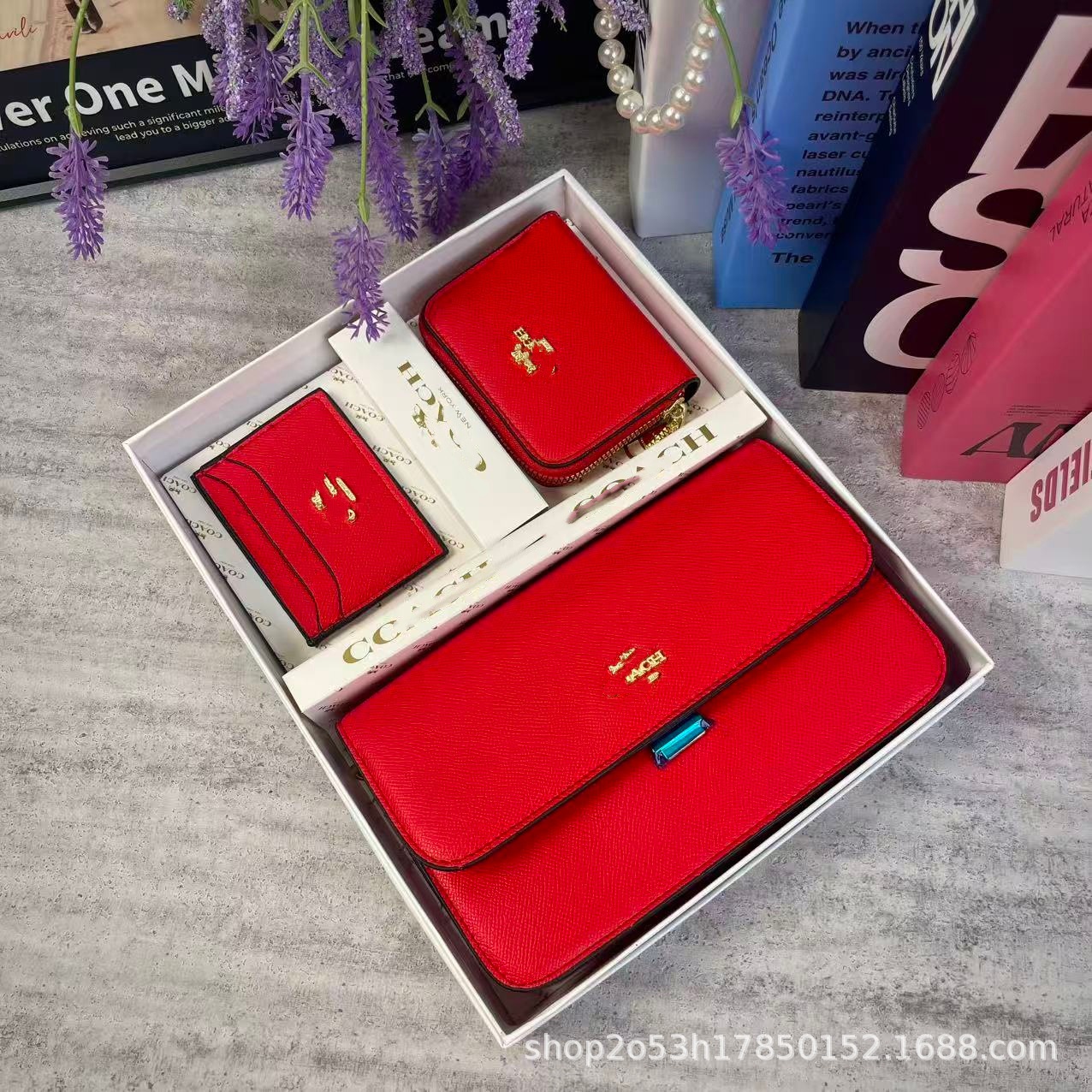 C bolsos de la familia damas 2025 nueva moda vieja bolsa de mano cartera bolsa de tarjetas conjunto caja de regalo de alta calidad