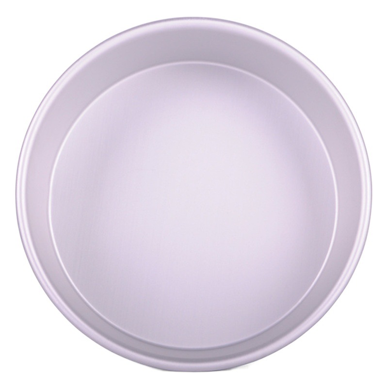 Molde de pastel de gasa herramientas para hornear aleación de aluminio redondo ánodo molde de fondo sólido 4-10 pulgadas molde de pastel al por mayor