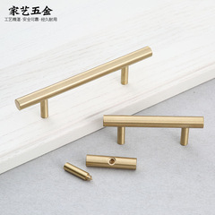 Factory direct supply brass wardrobe door handle all copper drawer Chinese style copper handle yellow ancient modern door solid handle