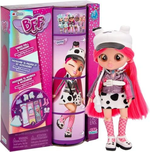 Кукла (BFF BY CRY BABIES) Кэти, 20 см, фигурка с шарнирами и функцией плача, набор подарков (синий)