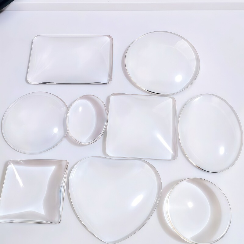 Manufacturer Crystal Transparent Time Gem Refrigerator Magnet DIY Jewelry Accessories White Crystal Glass Sticker Ins Magnetic Attraction