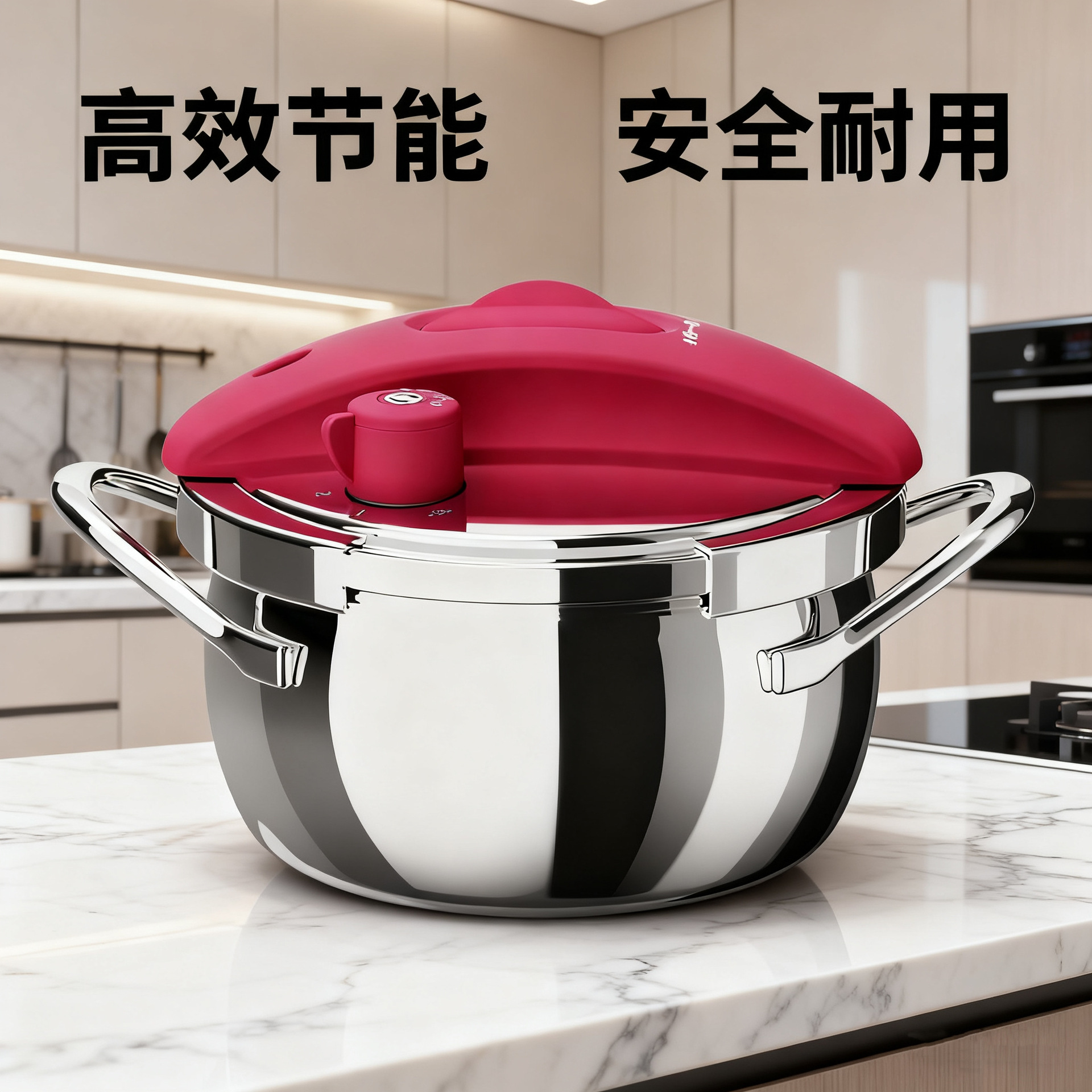 Mini autoclave para 1 - 2 personas cocina a presión de acero inoxidable 304 gas de horno electromagnético a prueba de explosiones