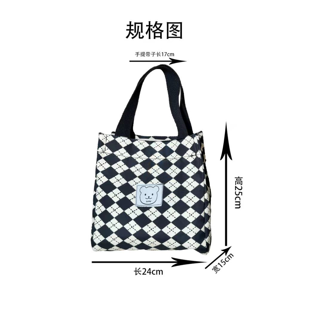 Bolsas de lona a rayas europeas y americanas bolsas de moda con cremallera bolsas de mano bolsas de mujer para trabajar bolsas de almuerzo bolsas de bocadillos