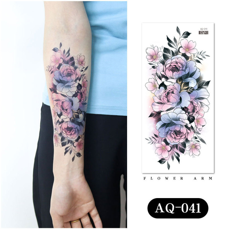 瑞卡竜の新しい商品の供給源の花の紋章はファッション的な花の腕の防水の刺青の貼る紙を貼ります。|undefined