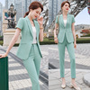西裝外套女夏季2021新款短袖小個子韓版時尚氣質職業正裝西服套裝