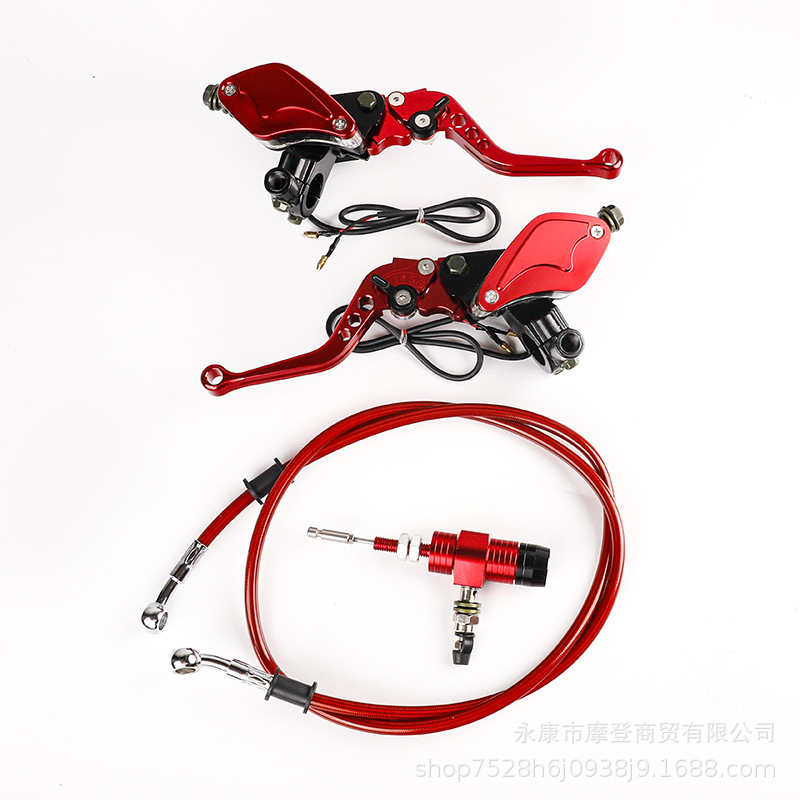 Accesorios de modificación de motocicleta hojas grandes CNC taza de aceite de aleación de aluminio freno hidráulico bomba de freno de doble cilindro