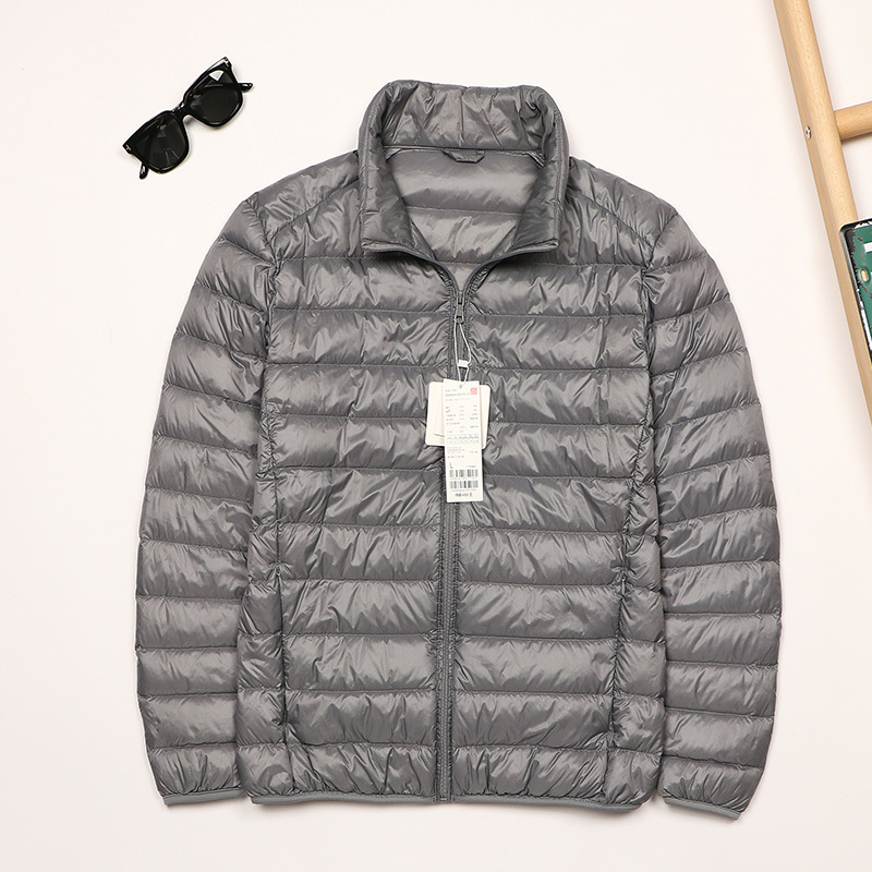 Pinghu Autumn and Winter New Men's Lightweight down Jacket with Stand Collar, Large Size, Ultra-Light and Portable Short down Coat for Young People Pinghu Autumn and Winter New Men's Lightweight down Jacket with Stand Collar, Large Size, Ultra-Light and Portable Short down Coat for Young People