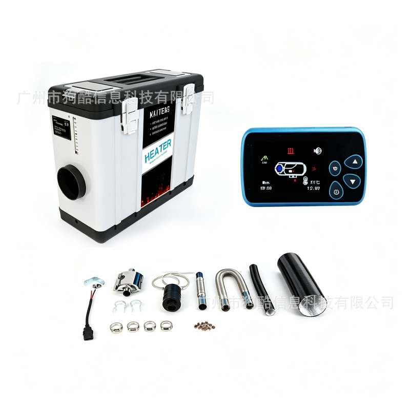5KW Outdoor Wood Stove Heater, 12V/24V, Bluetooth, Constant Temperature, Suitable for High Altitude, Car, Home, and Parking Use, Diesel Heater