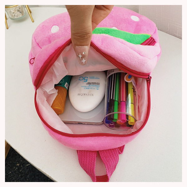 Cute children's plush school bag