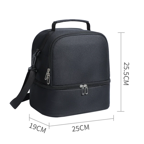 PEVA double -layer high -quality ice bag black