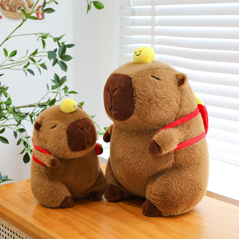 クロスボーダーバックパックカピバラぬいぐるみ卓球カピバラ人形キャッチマシン人形結婚式ぬいぐるみ卸売|undefined