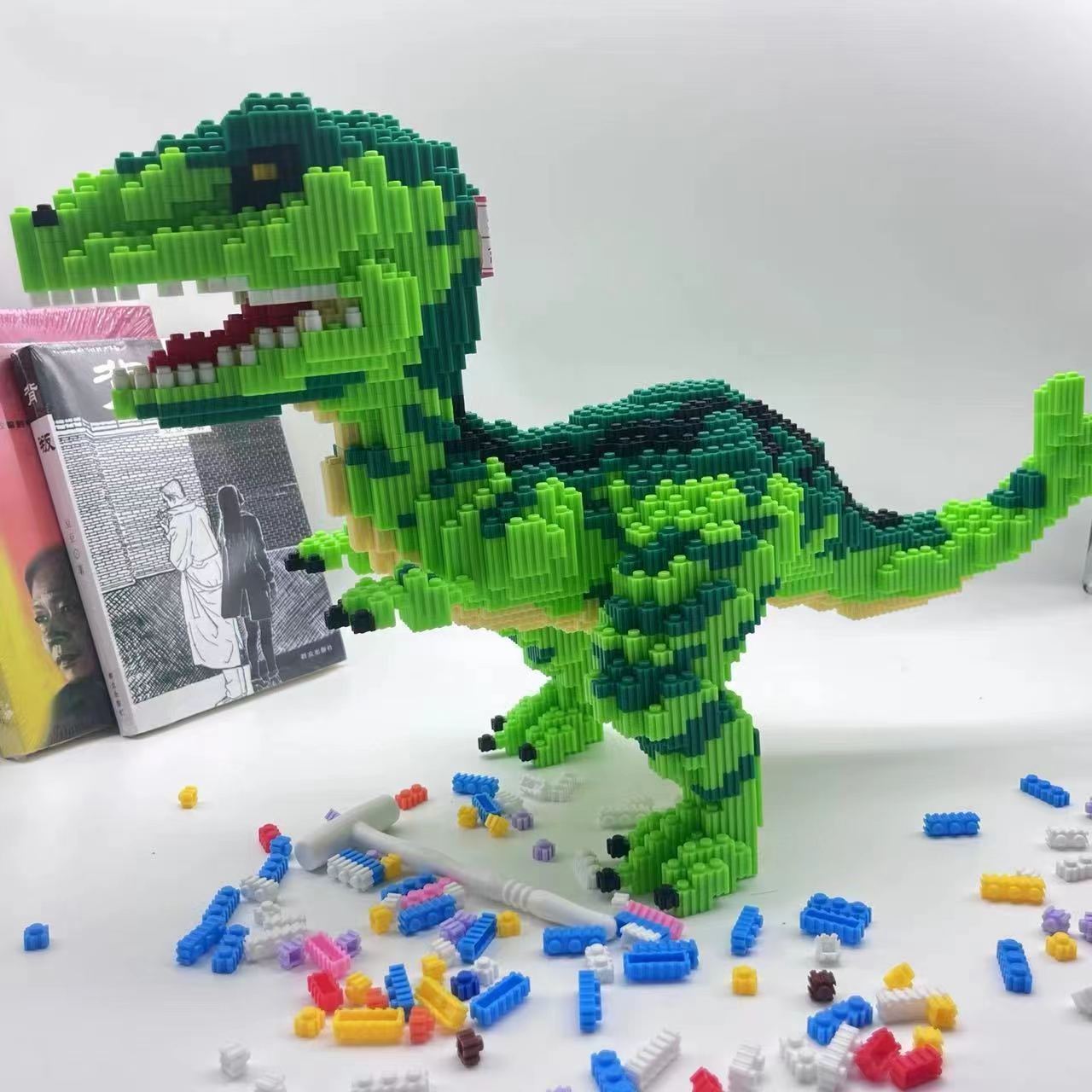 Constructor, toy, dinosaur, three dimensional brainteaser, small particles, in 3d format, Birthday gift 4