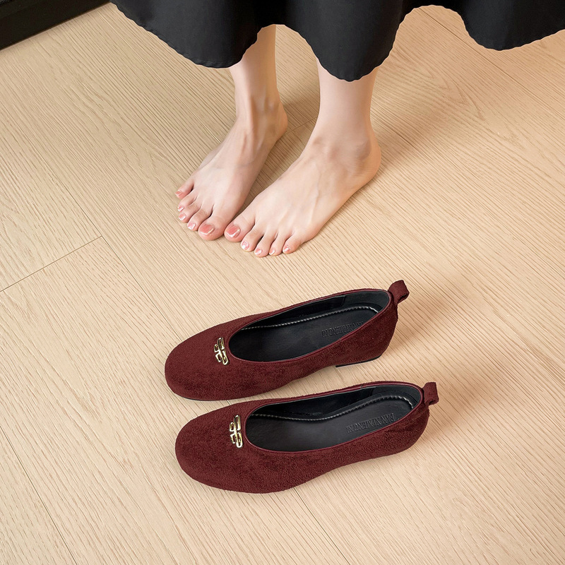 法式平底小香风奶奶鞋女平底春夏一脚蹬懒人内增高单鞋女鞋瓢鞋|undefined