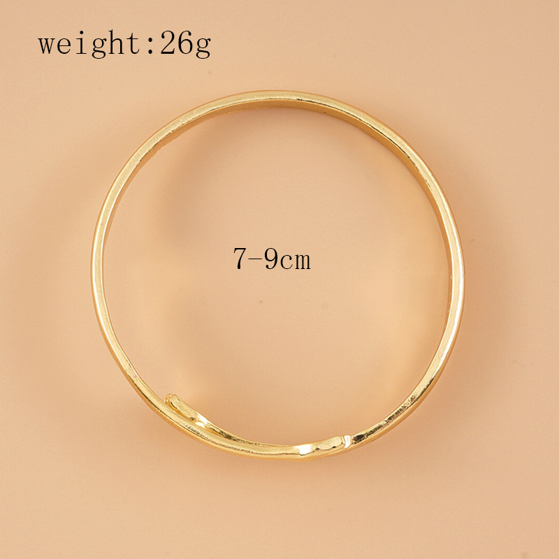 Alloy Material Exaggerated Simple Style Hand Alloy Bangles Wholesale