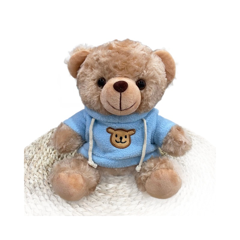 Teddy Bear se puede imprimir LOGO evento de vacaciones muñeca regalo para el hogar adornos de escritorio abrazar juguetes de peluche