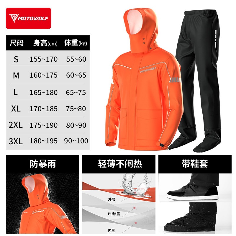 [bright orange model] anti-storm + free hidden shoe covers / S
