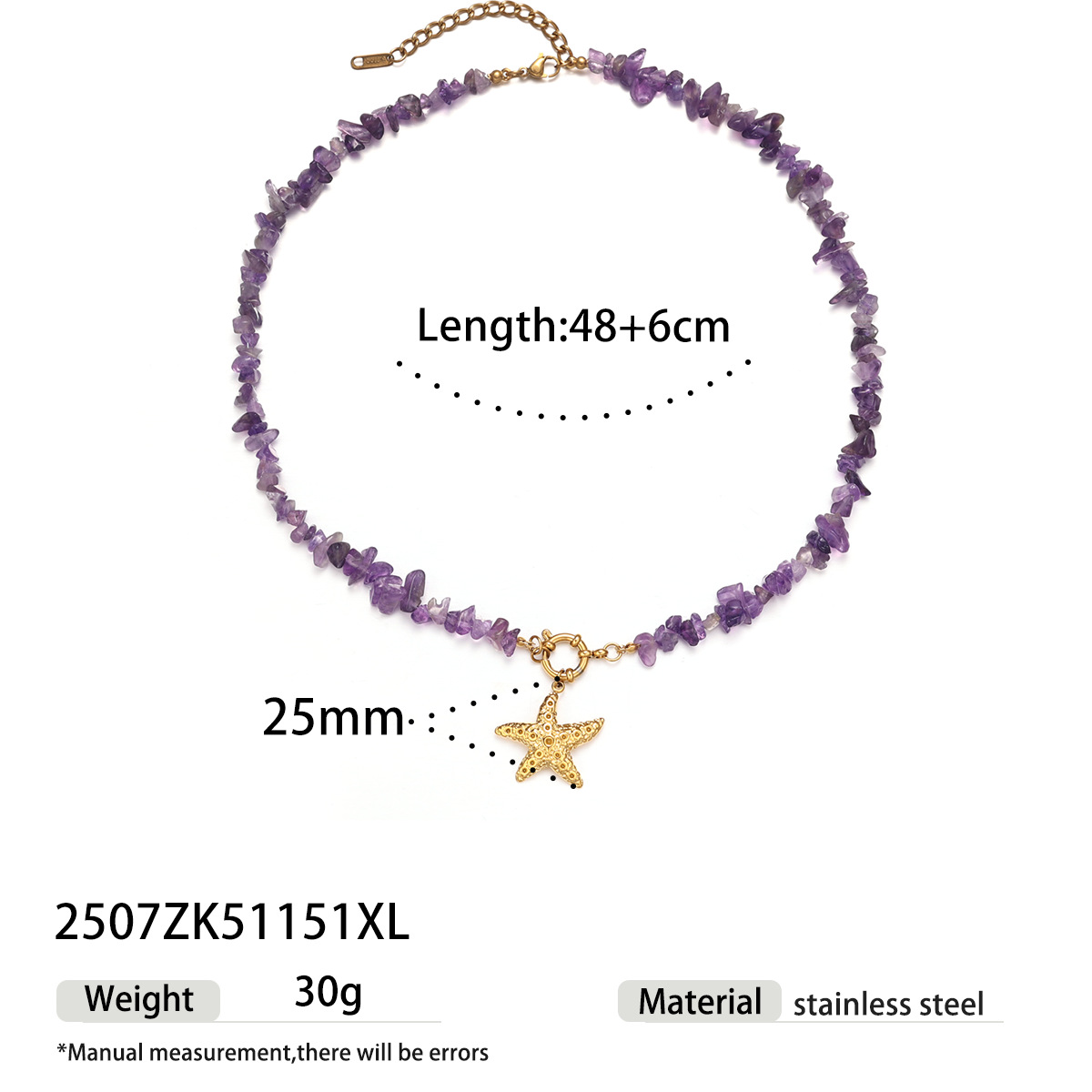 Collar de acero inoxidable de Tiana Europa y los Estados Unidos, piedra natural, colgante de acero de titanio, cadena de clavícula, joyería de venta caliente transfronteriza
