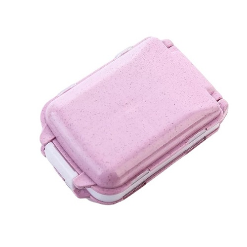 Hot-selling Japanese-style folding medicine box, three-layer mini storage box, portable eight-compartment medicine box for one week