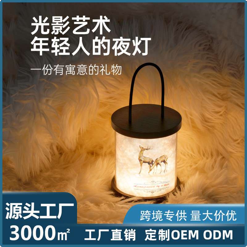 25 New Creative Painting Night Lights, High-Value Paintings, Desktop Decorations, Bedroom and Living Room Portable Ornaments, Atmosphere Night Lights