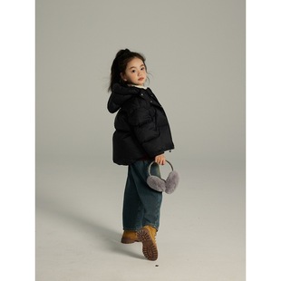 2024 Winter New 90 White Duck down Girls down Jacket Hungarian White Duck down Short Hooded down Jacket