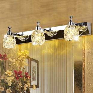 ♡ Mirror Headlight Bathroom Mirror Cabinet Light Nordic Simple Modern European Style Dressing Light Creative Toilet Bathroom Wall Lamp Mirror