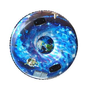SOURCE Factory cross-border pvc winter outdoor new cold-resistant inflatable Starry Sky snowflake adult children ski ring