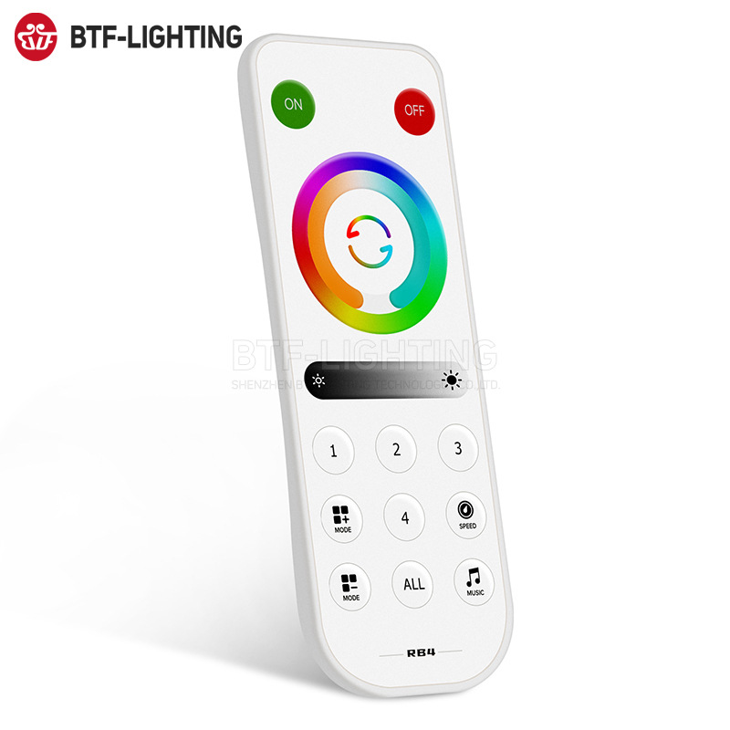 2.4G触摸遥控器RGBW无线RF双色温分组音乐PS63系列86触摸控制面板