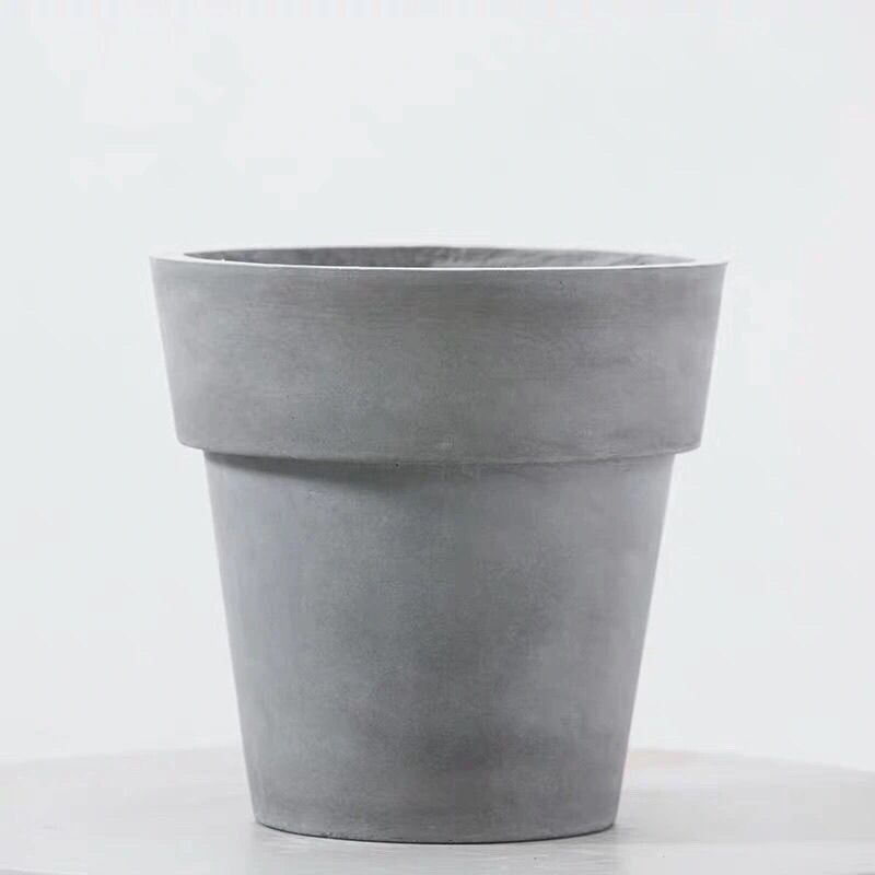 Macetas de barro de viento industrial de celebridades de Internet Macetas de plantación de plantas verdes de monstera retro Macetas de cemento cilíndricas ins al por mayor