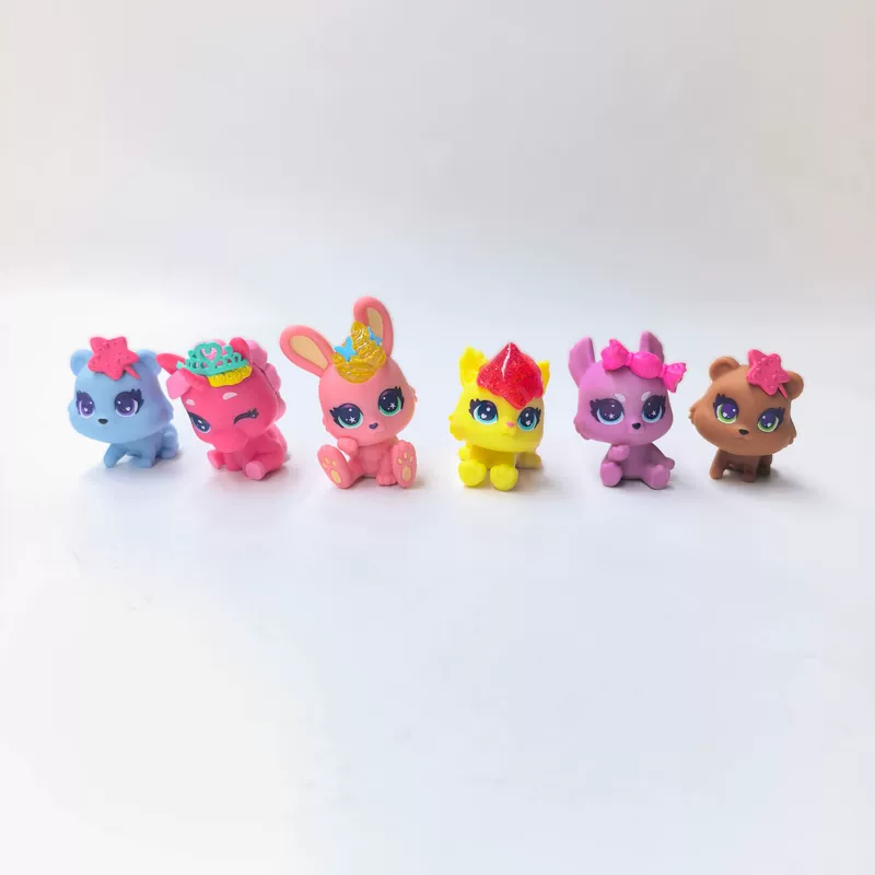 Игрушки из ПВХ с милыми зайчиками и животными мультяшные фигурки