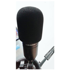 適合鐵三角AT2020海綿話筒套 Audio Technica防風毛毛套絨毛罩