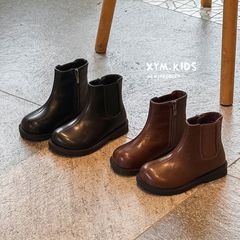 2025年秋季新款儿童靴子时尚百搭韩版短靴女童马丁靴切儿西靴子