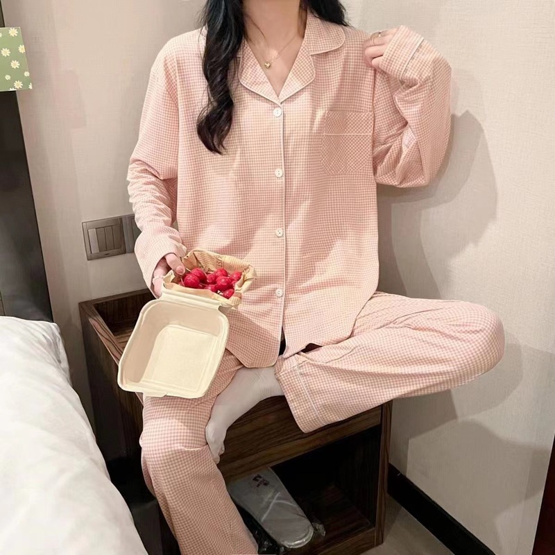 卡通甜美长袖长裤睡衣女士秋季新款牛奶丝可爱少女宽松开衫家居服|undefined