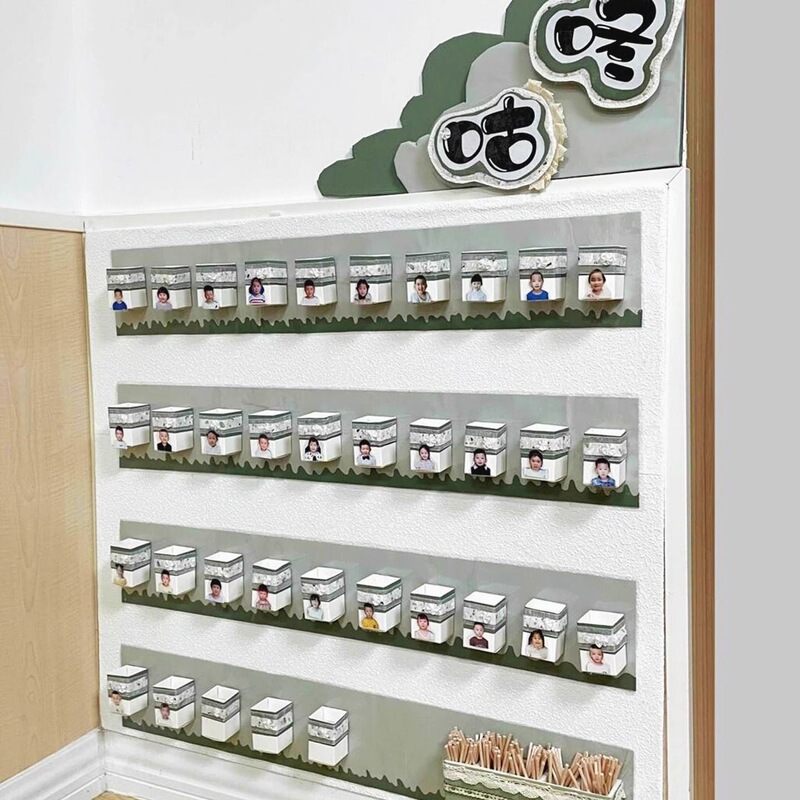 飲料水エリア 幼稚園 環境に優しい緑の飲料水記録 サインイン ウォールディスク アクション 今日は少人数クラスに来ました|undefined