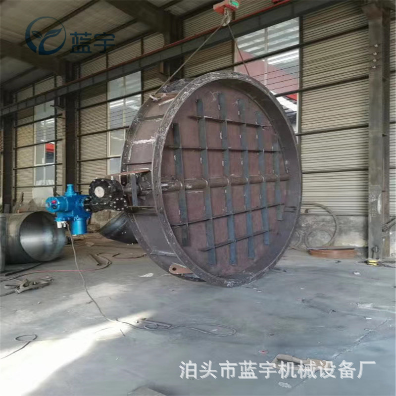 电动执行器智能调节烟道通风蝶阀高温翻板蝶阀除尘风机蝶阀1400型