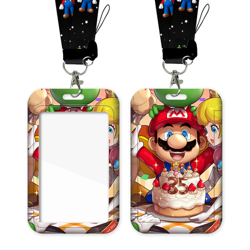 Mario card holder student campus card holder bus card health code card holder work permit factory brand access card holder wholesale