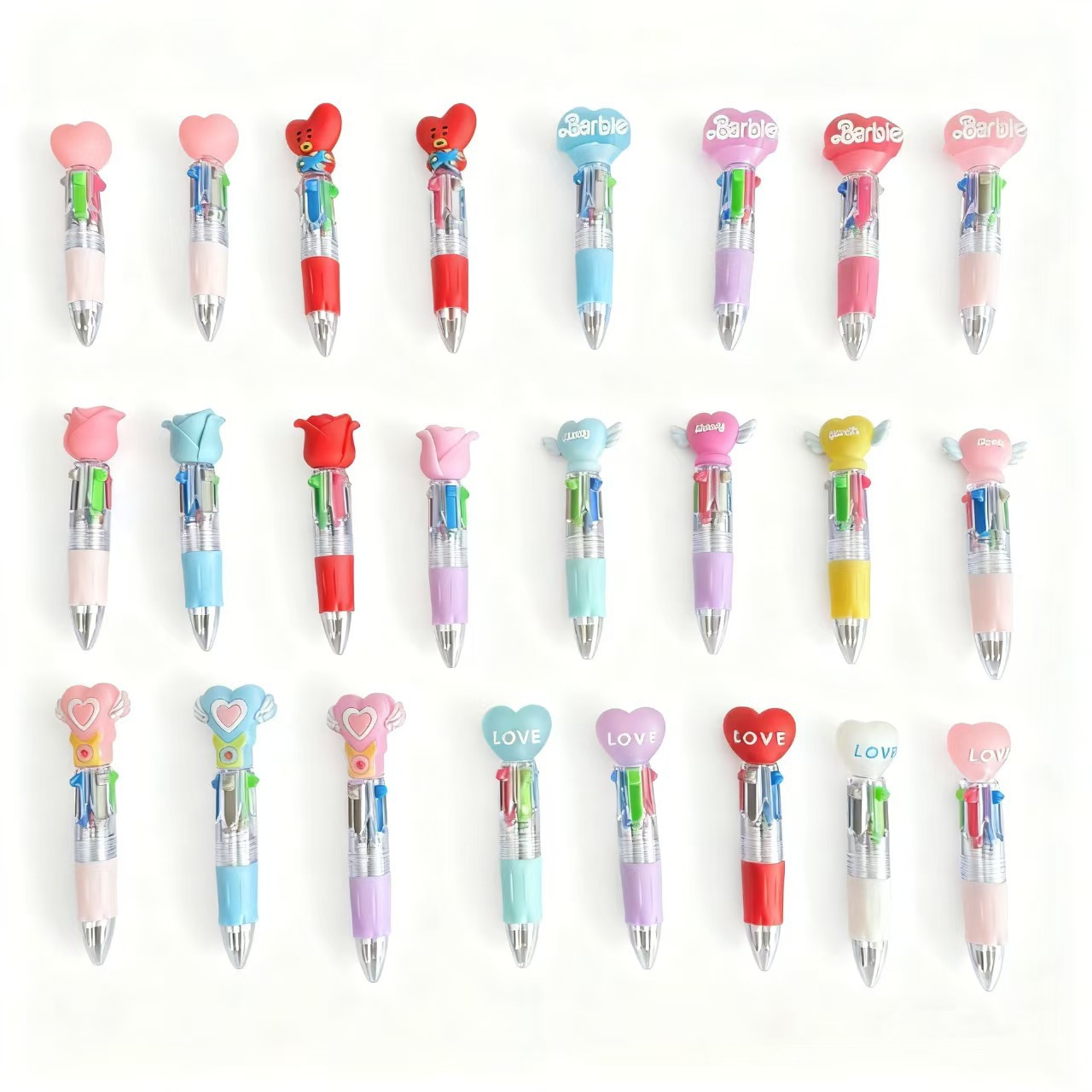 Bolígrafos de cuatro colores para el día de San Valentín mezclados al azar
