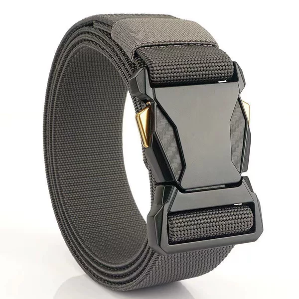 Factory Wholesale Tactical Quick Release Buckle Nylon Belt Woven Stretch Men's Belt Elastic Crock Pants Belt