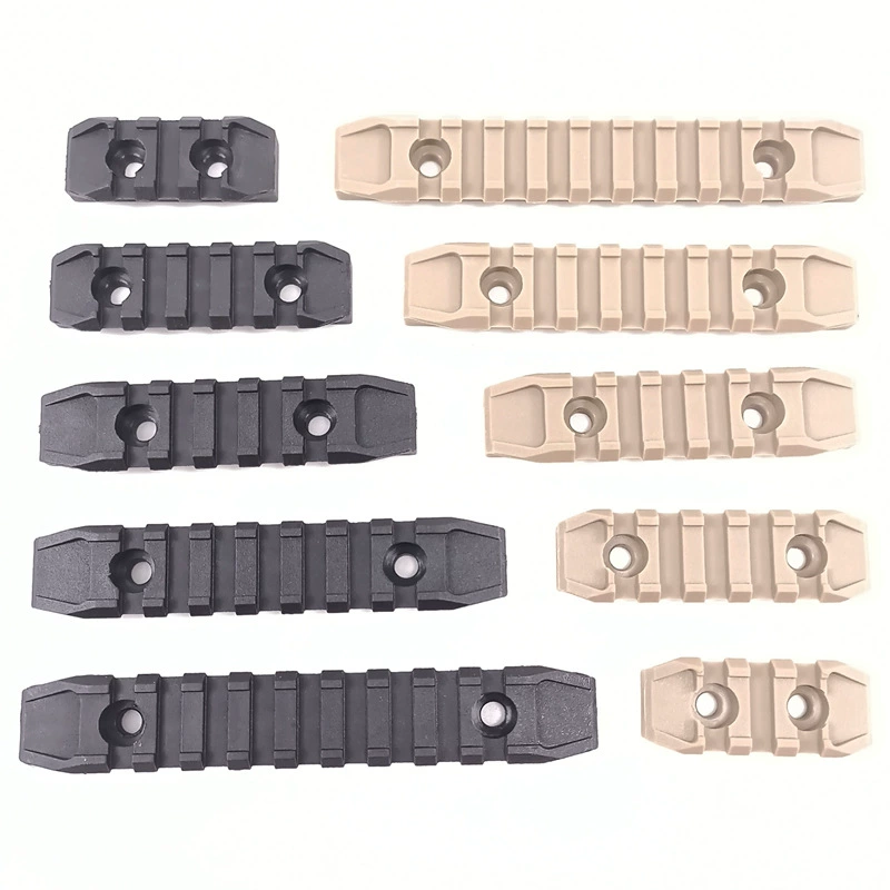 Nylon MLOK пятисекционный направляющий рельс KEYMOD 5 предметов дерева 3 паза, 5 прорезей, 9 прорезей, 9 прорезей, 9 прорезей, 9 прорезей