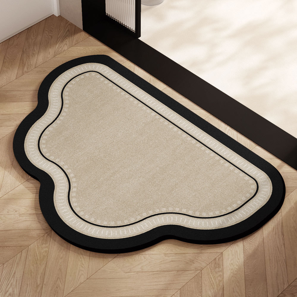 almohadilla de barro de diatomeas almohadilla absorbente de agua puerta de baño antideslizante inodoro doméstico almohadilla alfombra puerta de entrada