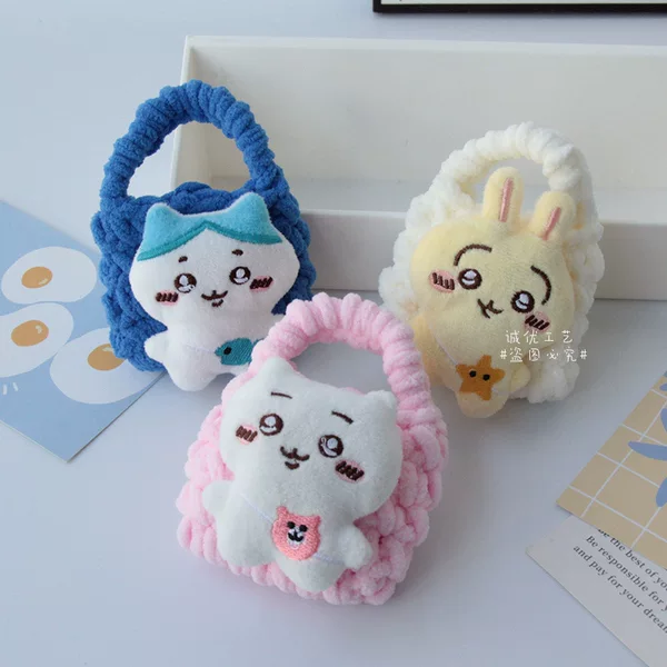 Full Body Jiyika Wow Knitted Bag Cartoon Cute Three-Dimensional Small Doll Coin Purse Pendant Key Mini Storage Bag